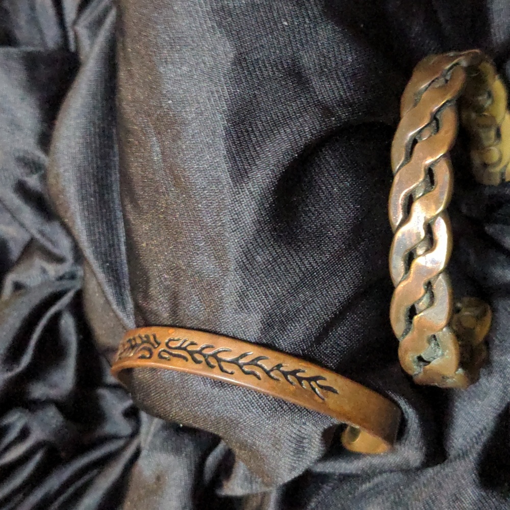 Copper bracelets